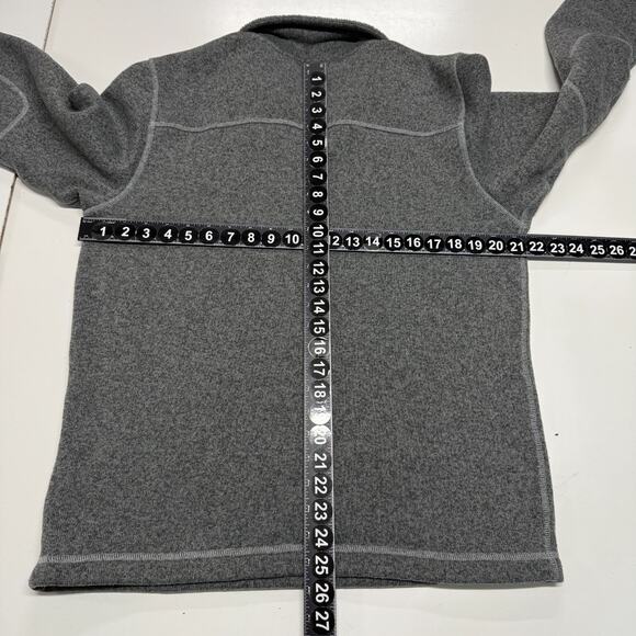 The North Face Sweater Mens Medium Gray 1/4 Zip Pullover Fleece Gordon Lyons - Picture 3 of 10